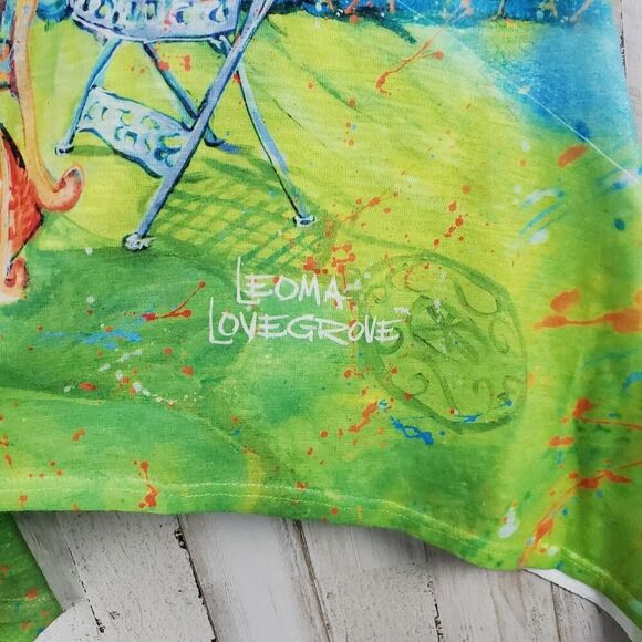 Leoma Lovegrove Graphic Short Sleeve Tee Shirt Size Small - Picture 8 of 10